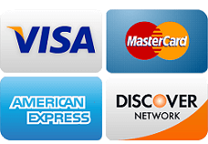 Credit Cards We Accept